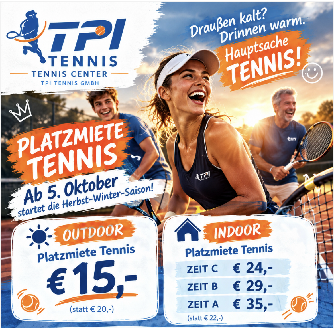 Schon an Tennis im Winter gedacht? 