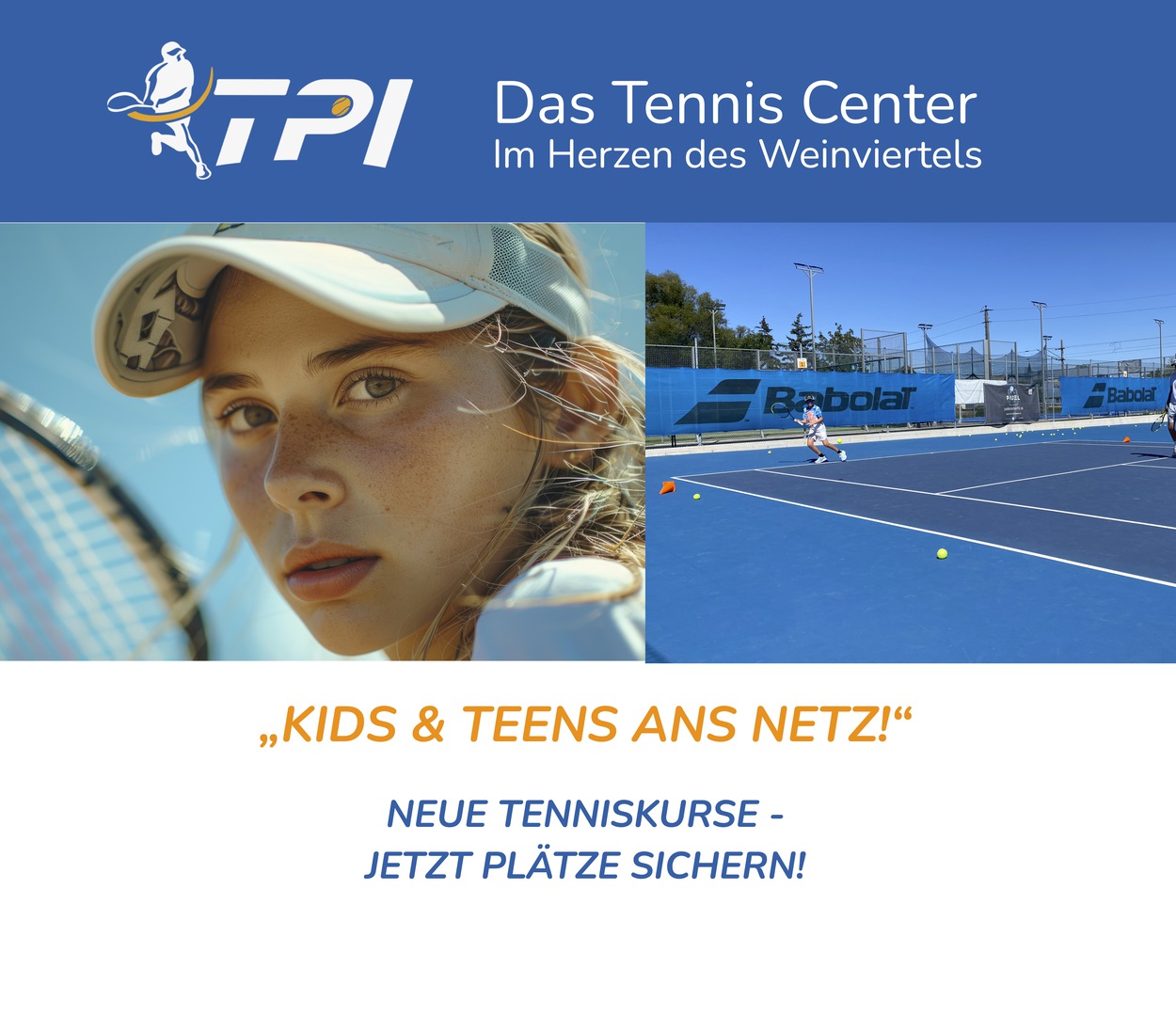 Kinder- & Jugendliche aufgepasst: TENNISKURSE starten! Jetzt noch Platz sichern!
