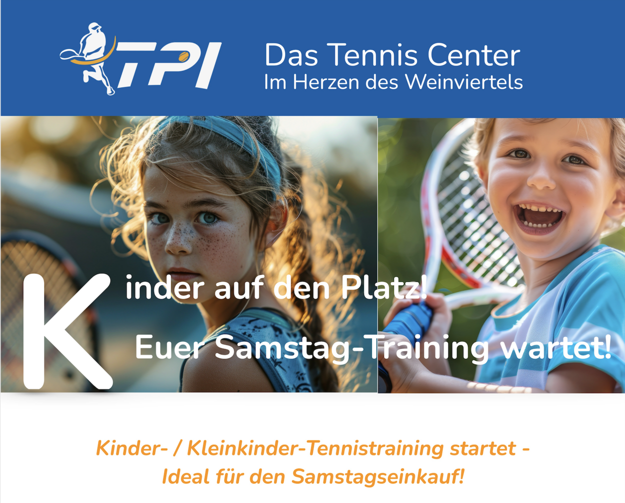 DEIN Samstag Morgen! Kindertraining wartet! Jetzt anmelden!